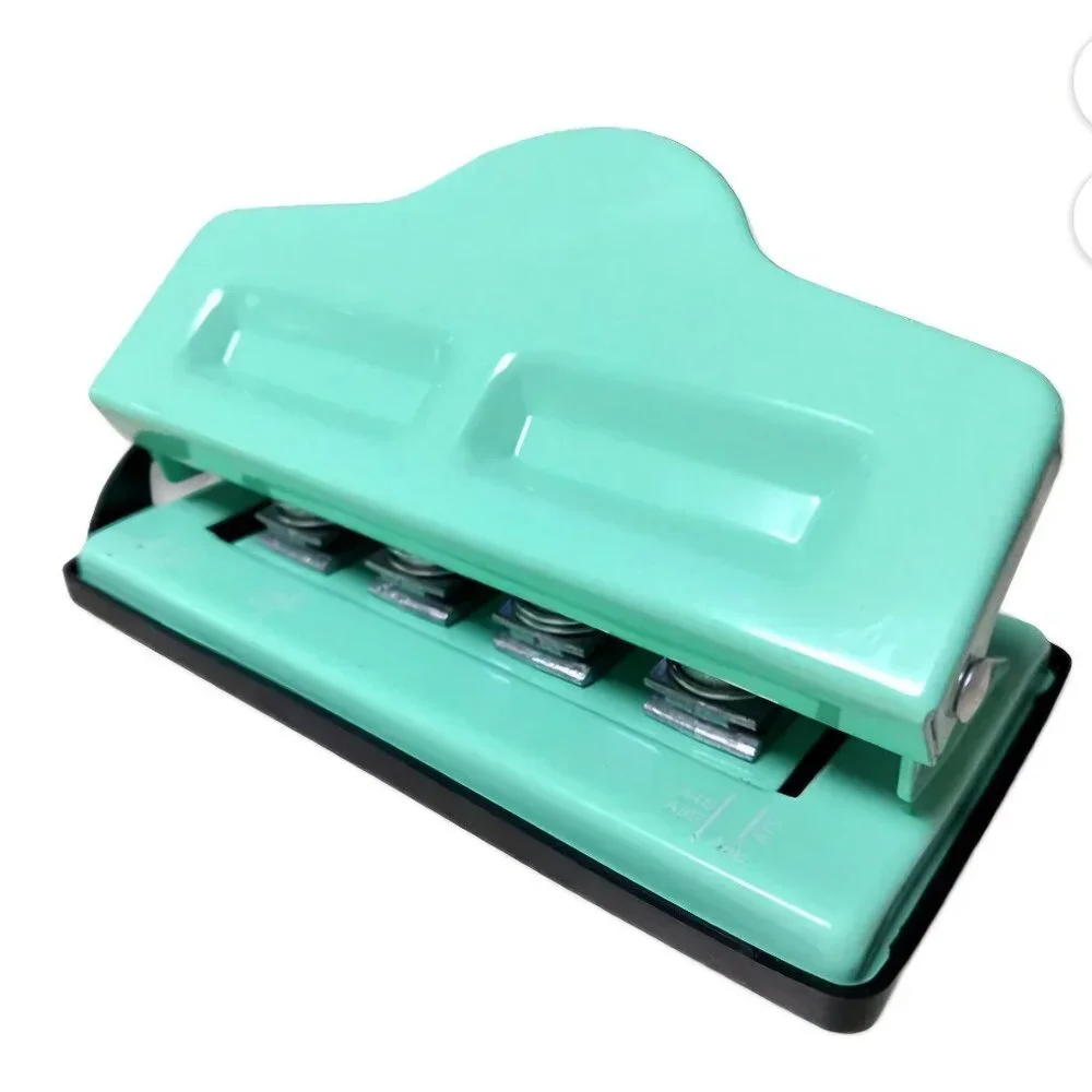 Discbound Hole Punch, 4 Holes Mushroom Paper Punch for Disc Bound happy planner